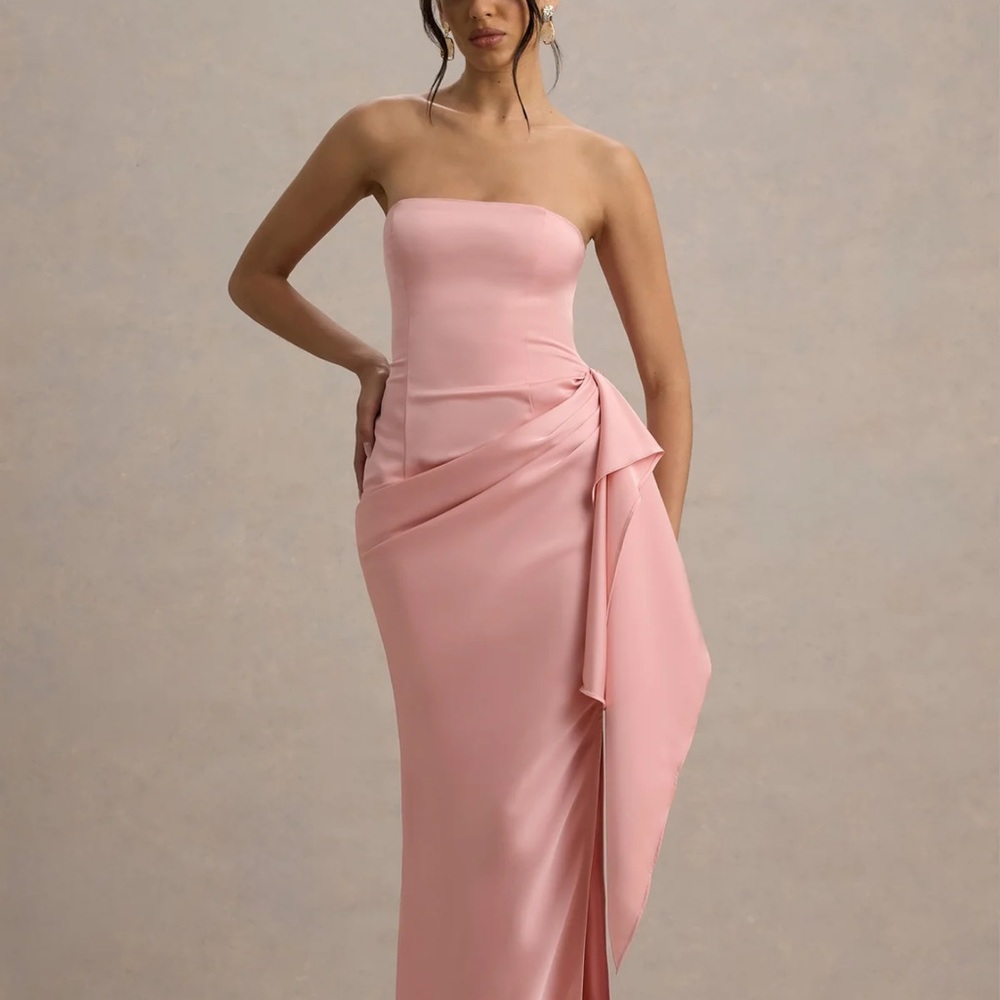 Club L London Blush Strapless Gown